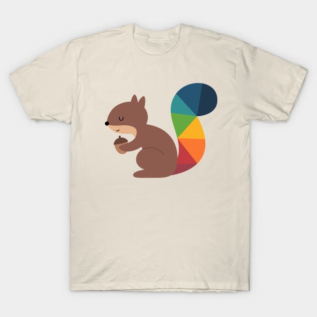 Rainbow Squirrel T-Shirt by AndyWestface